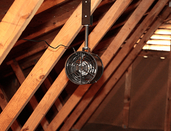 ATMOX internal attic circulation fan