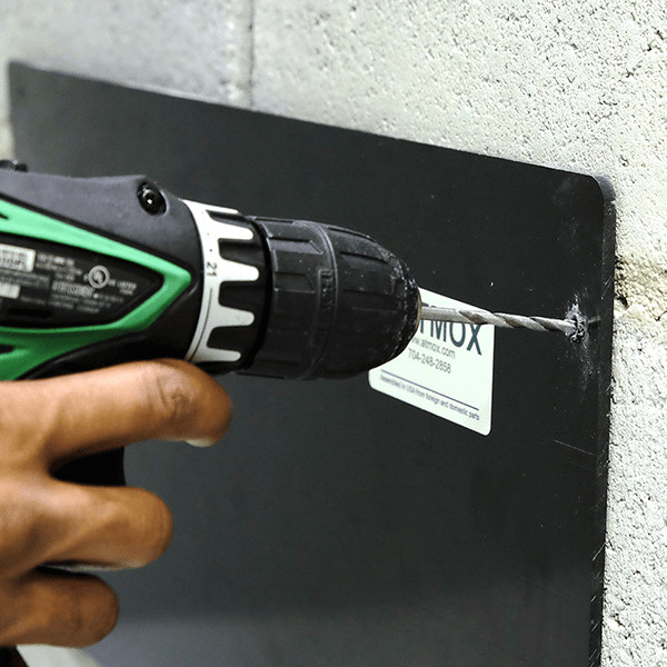 Installation photo of ATMOX solid plates mounted internally in crawl space