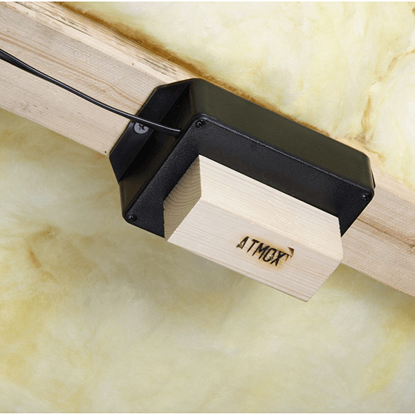 Photo of installed ATMOX Wood Moisture Sensor