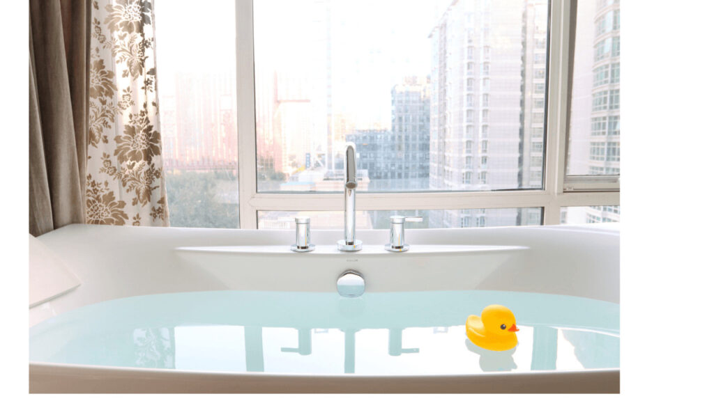 Water in bathtub is like water in a crawl space