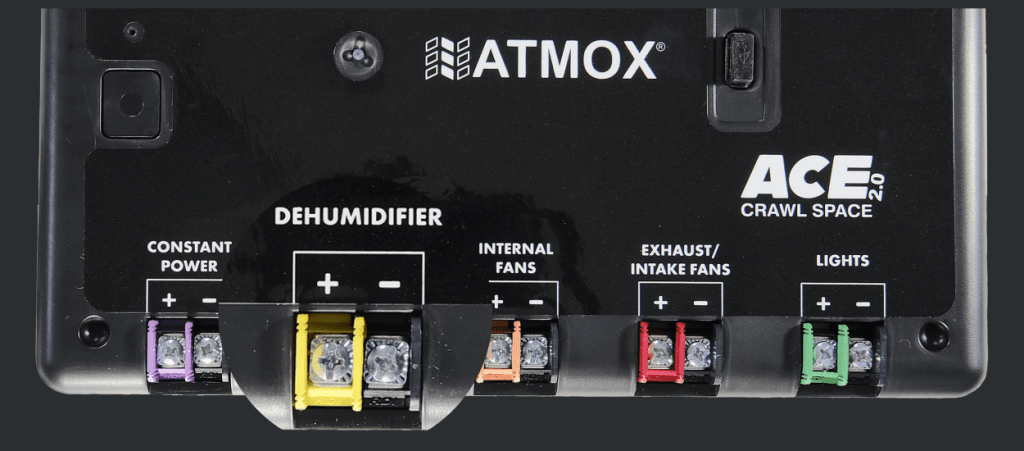 ATMOX ACE Controller - Picture of Dehumidifier Connection