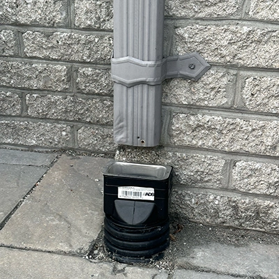 Picture of broken downspout