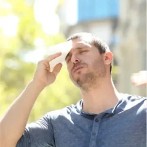 ATMOX Picture of Man Standing in the Heat