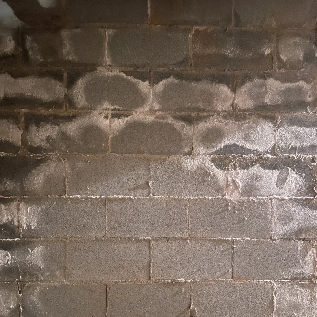 Picture of Efflorescence in a crawl space