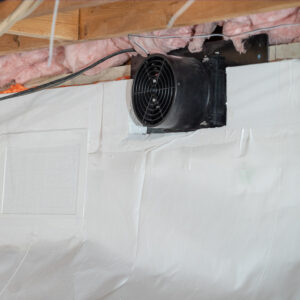 ATMOX Exhaust Fan – Multi-Mount with Louver – 225 CFM – Crawl Space