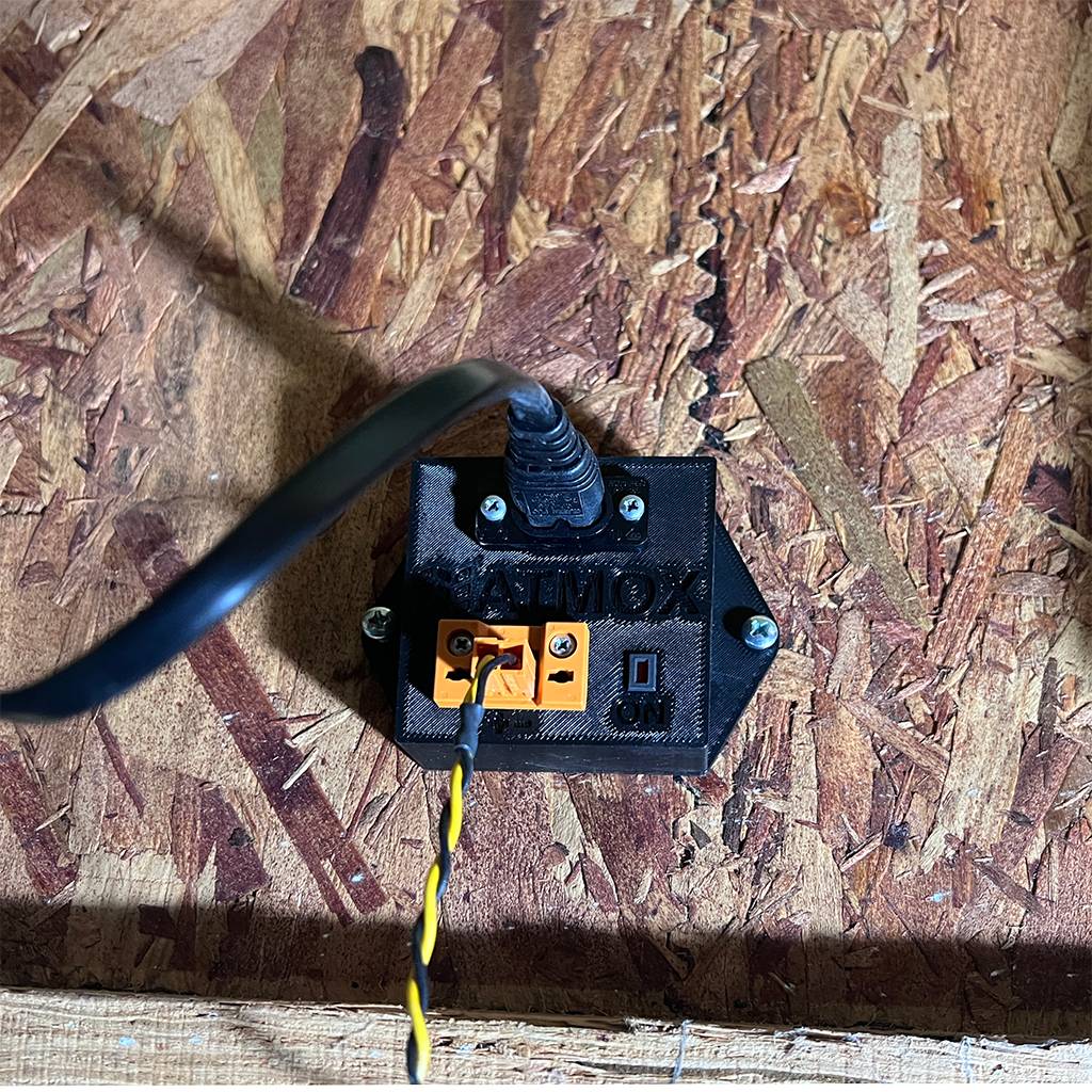 ATMOX Dehumidifier Relay in Crawl Space