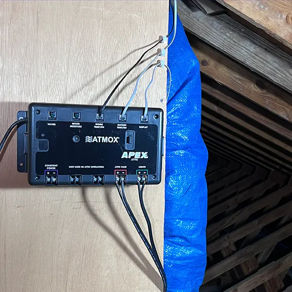 ATMOX APEX Controller Installed in attic