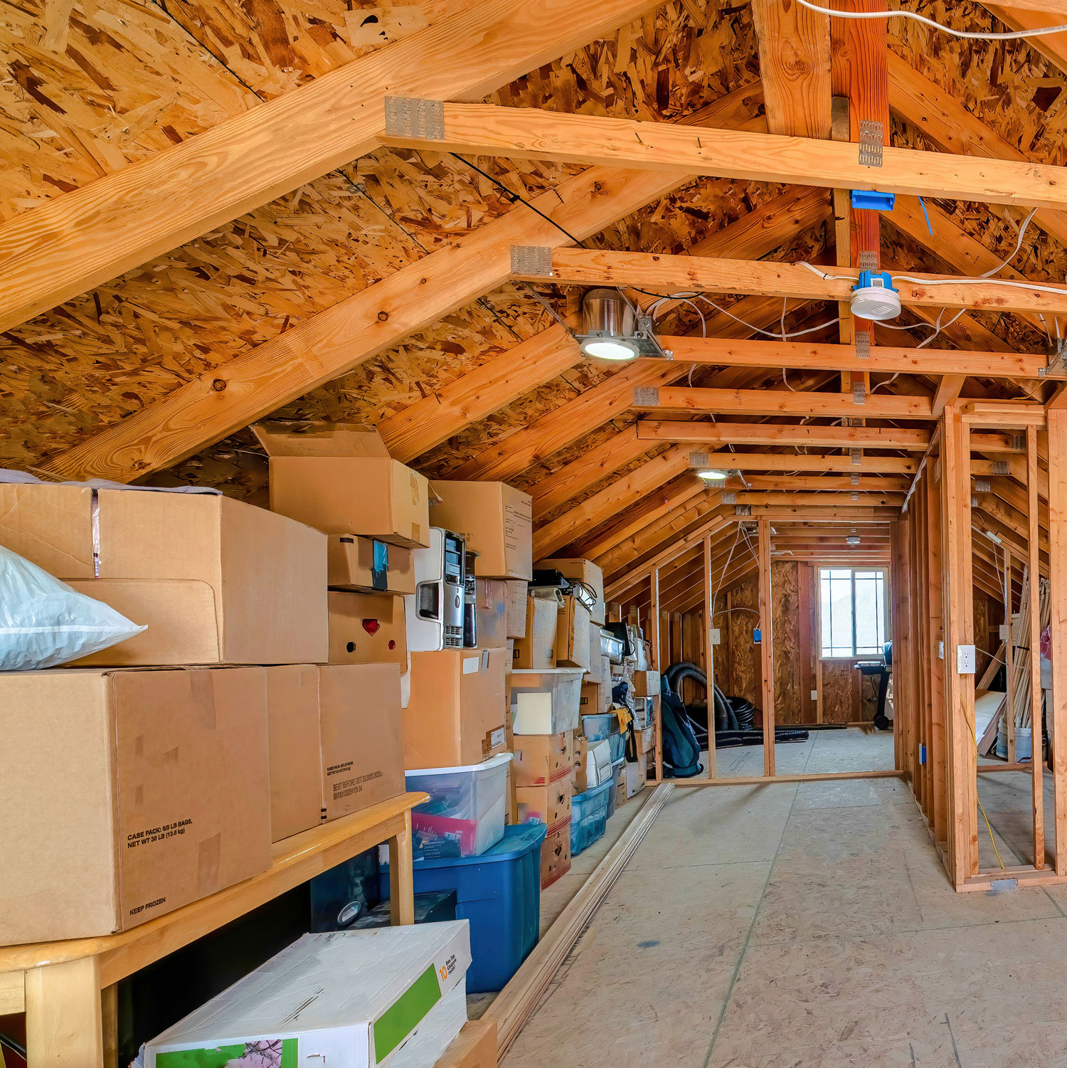 stored items in attic can be damaged by heat