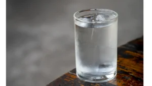 Cold glass of water with condensation