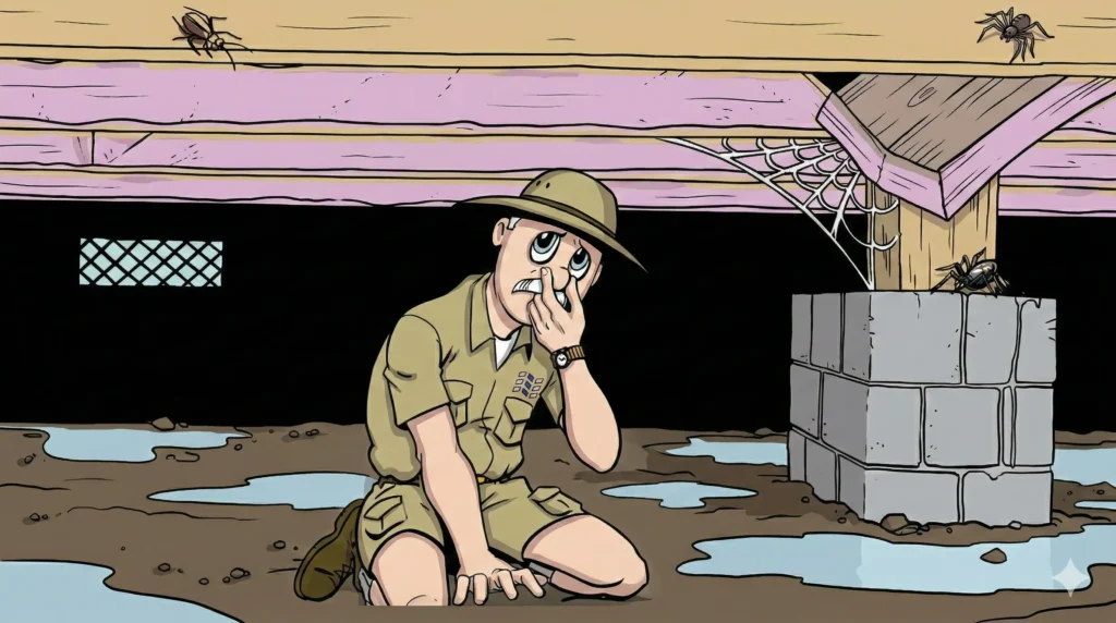 ATMOX graphic of odors in crawl space