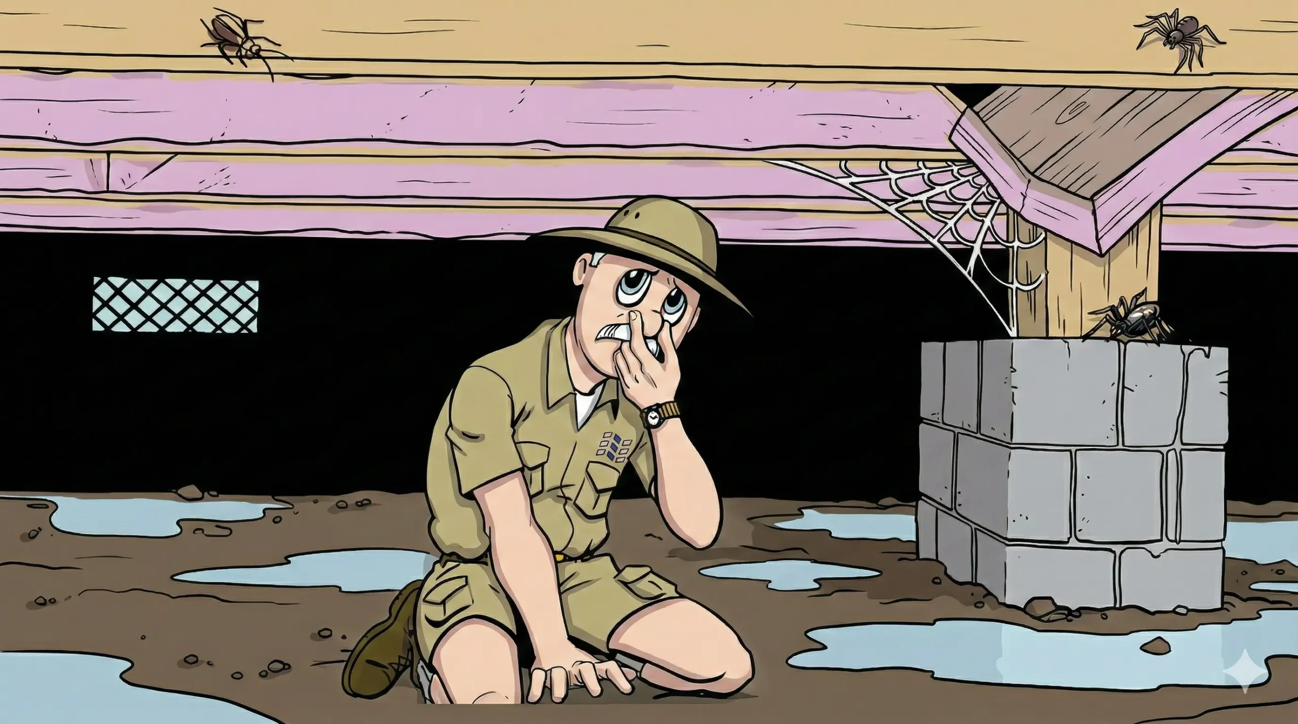 ATMOX graphic of odors in crawl space