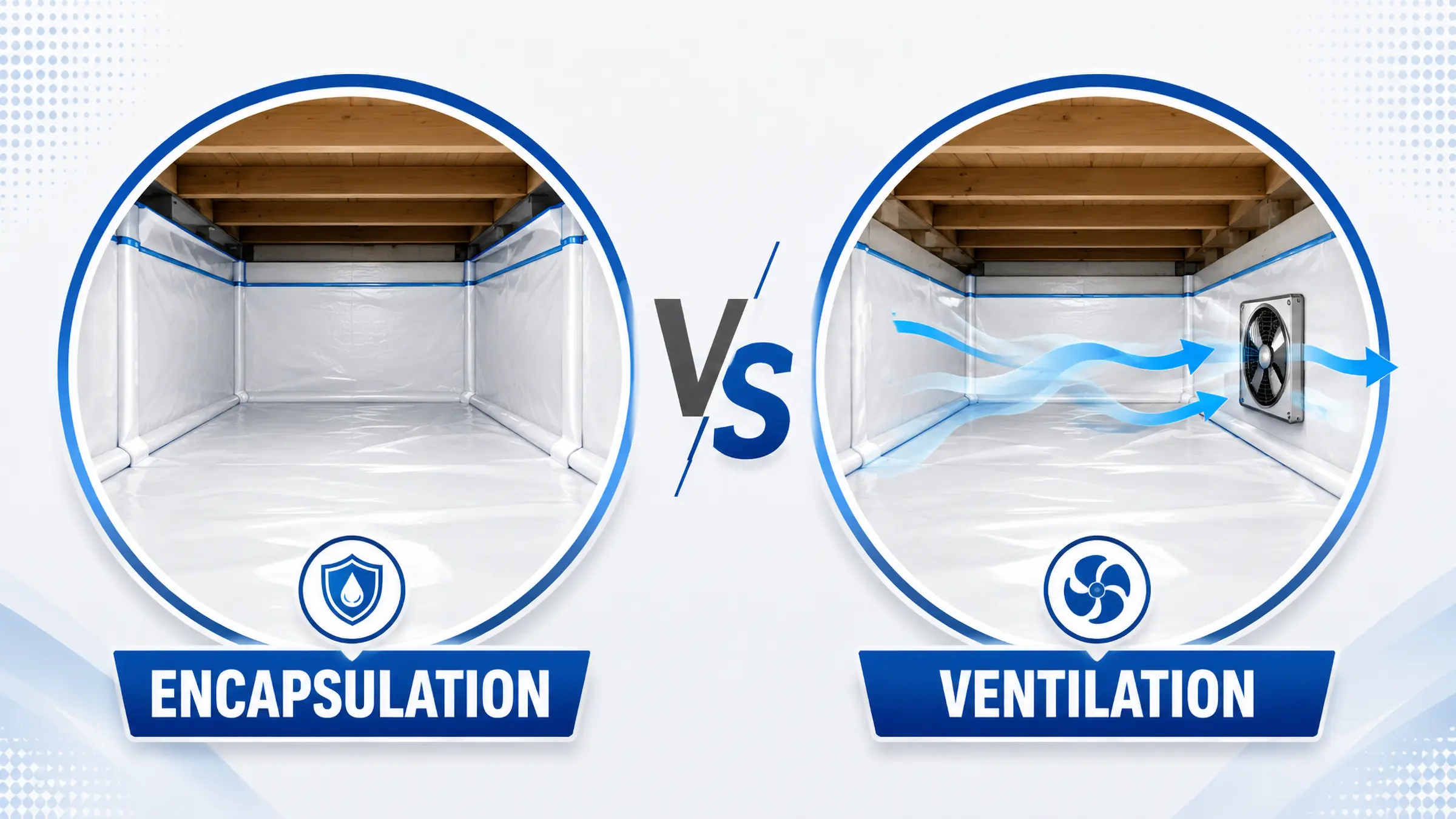encapsulation vs ventilation in a crawl space